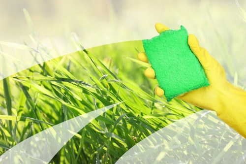 Professional carpet cleaners in South Kensington working in a refined residential interior