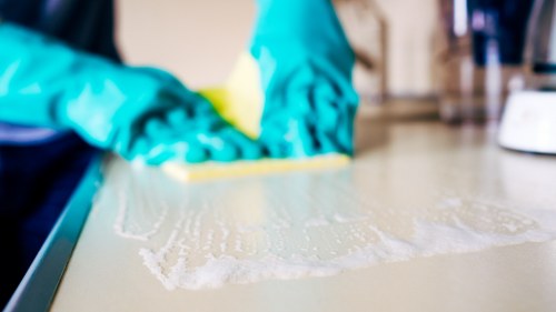 Careful spot cleaning and stain assessment in Southkensington
