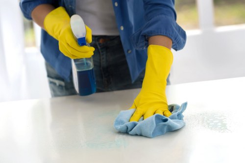Cleaner preparing a newly vacated South Kensington home for move-in