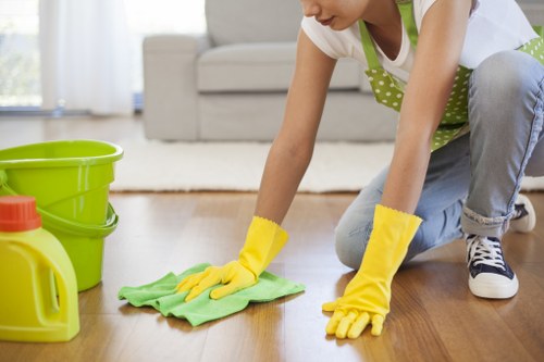 Professional cleaning of a South Kensington shopfront window
